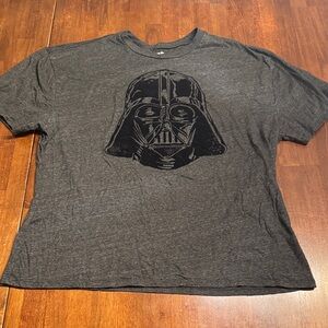 Gray Darth Vader Graphic T-Shirt